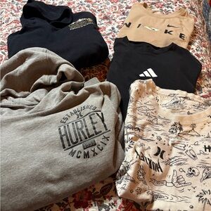 Group of boys med tops